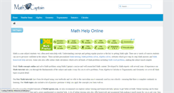 Desktop Screenshot of mathcaptain.com